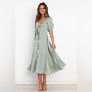 NWT Sage green petal + pup dress